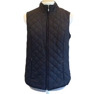 Northern Reflections Black Diamond Stitch Quilted Vest for Layering. Size S